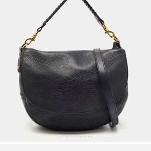 Mulberry Black Leather Effie Flap Hobo
